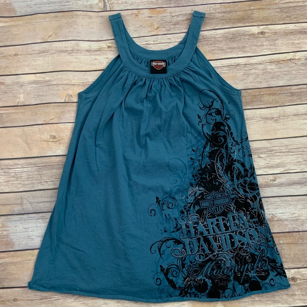 Harley-Davidson Blue Tank Top